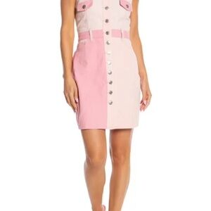 Juicy couture Pink and Cream Button-Down Dress